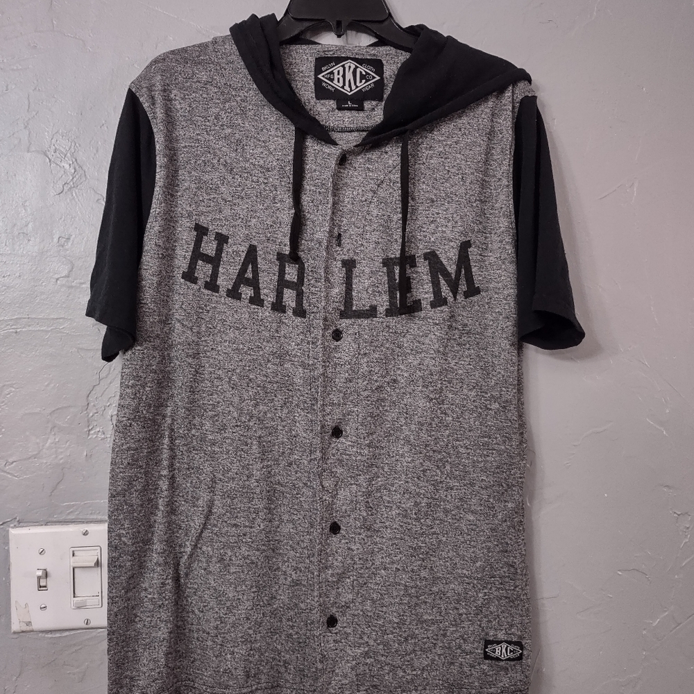 BKC shirt for men vintage size L, Harlem excellent condition.
